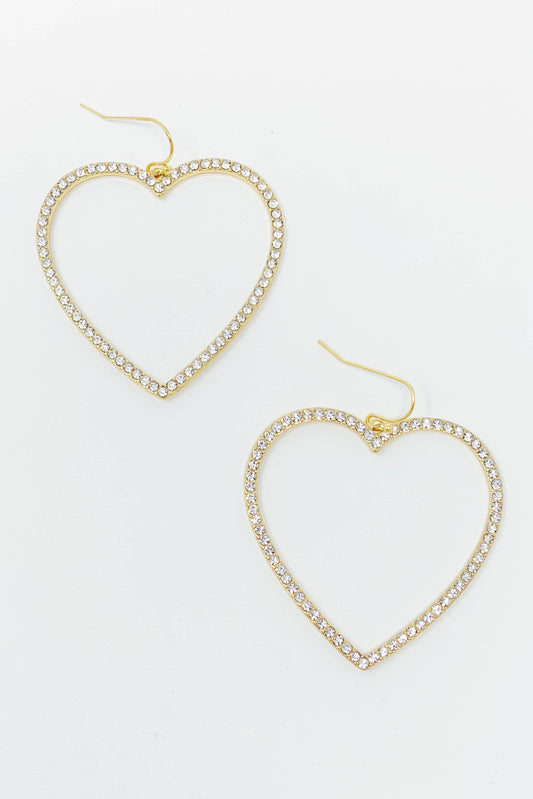 My Precious Heart Earrings - Gold