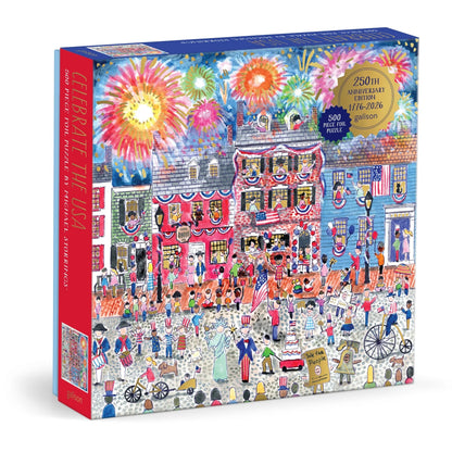 Celebrate The USA 500 Piece Foil Jigsaw Puzzle
