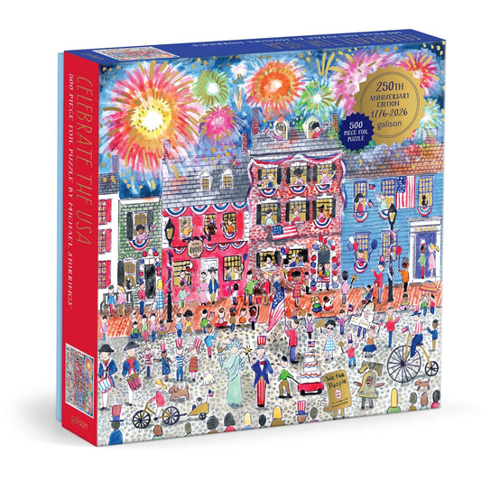 Celebrate The USA 500 Piece Foil Jigsaw Puzzle