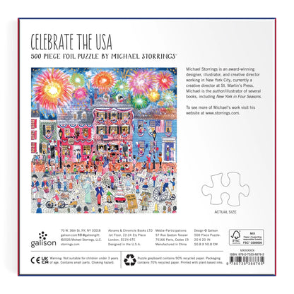 Celebrate The USA 500 Piece Foil Jigsaw Puzzle