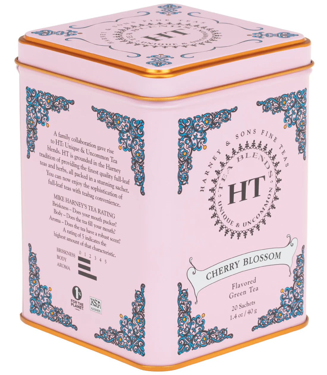 Cherry Blossom Green Tea Tin of 20 Sachets