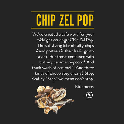 Chip Zel Pop Chocolate Popcorn 2oz Bag