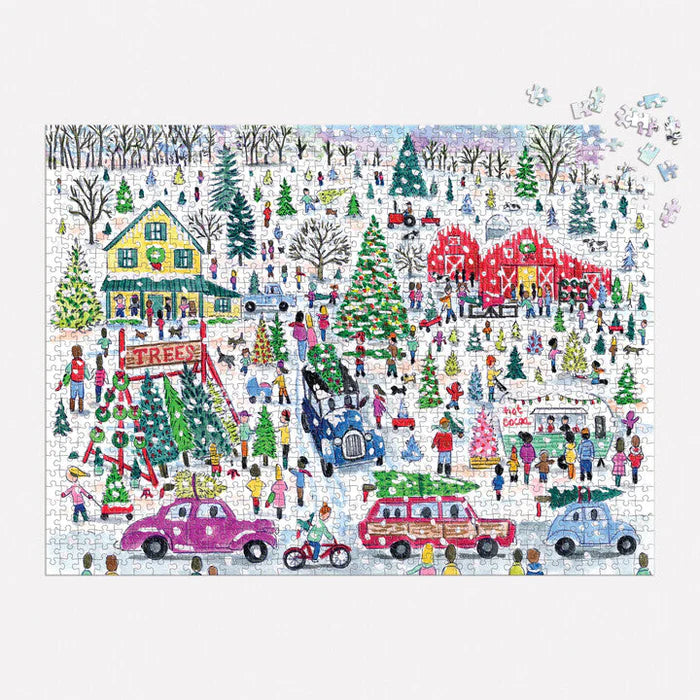 Michael Storrings Christmas Tree Farm 1000 Piece Foil Puzzle