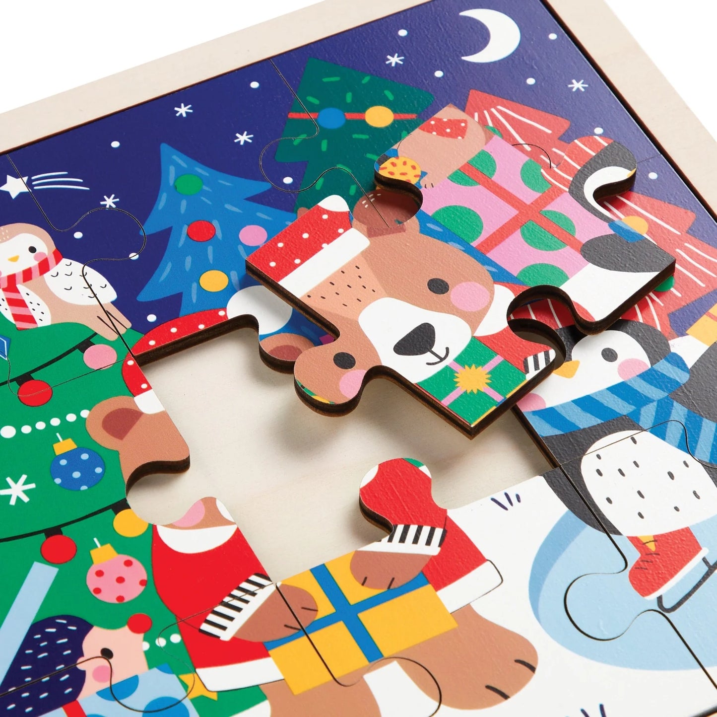 Christmas 12 Piece Wooden Puzzle