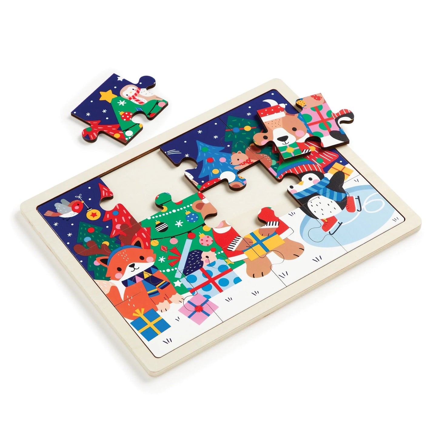 Christmas 12 Piece Wooden Puzzle
