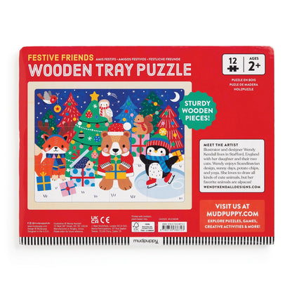 Christmas 12 Piece Wooden Puzzle