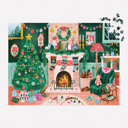 Cozy by the Fireplace 1000 Piece Puzzle