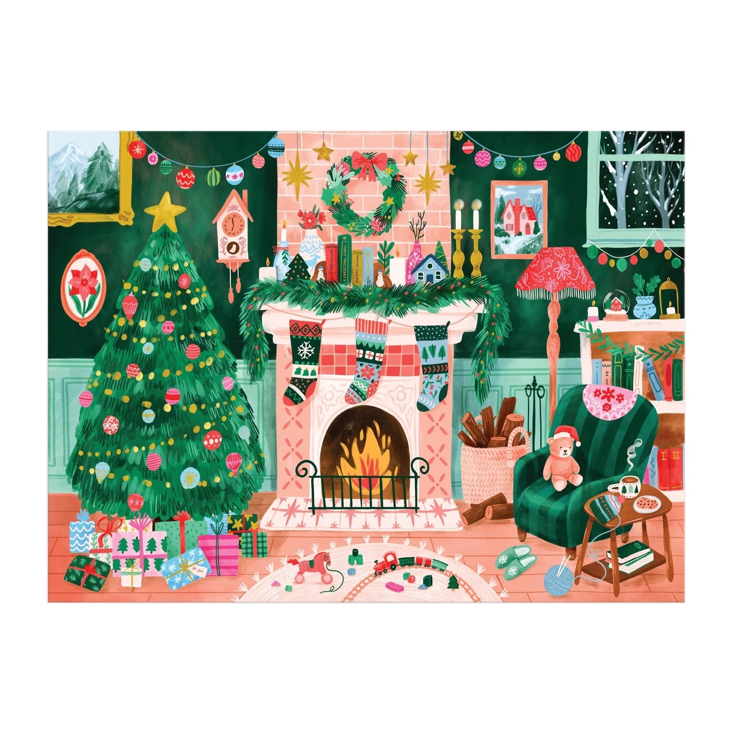 Cozy by the Fireplace 1000 Piece Puzzle