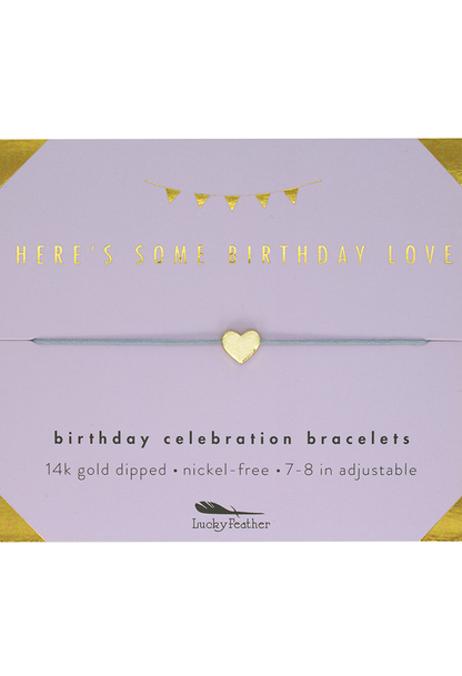 Birthday Bracelet + Envelope - 'Here's Some Birthday Love!'