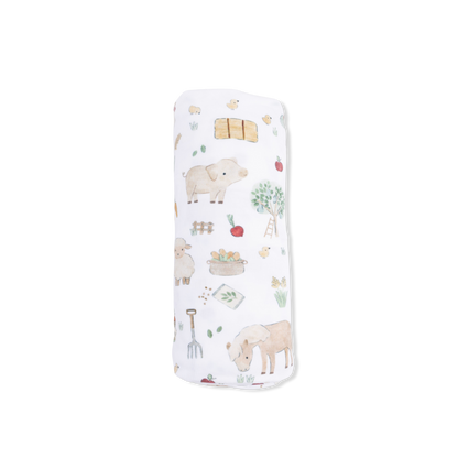 Cute Farm Animals Uni - Swaddle Blanket