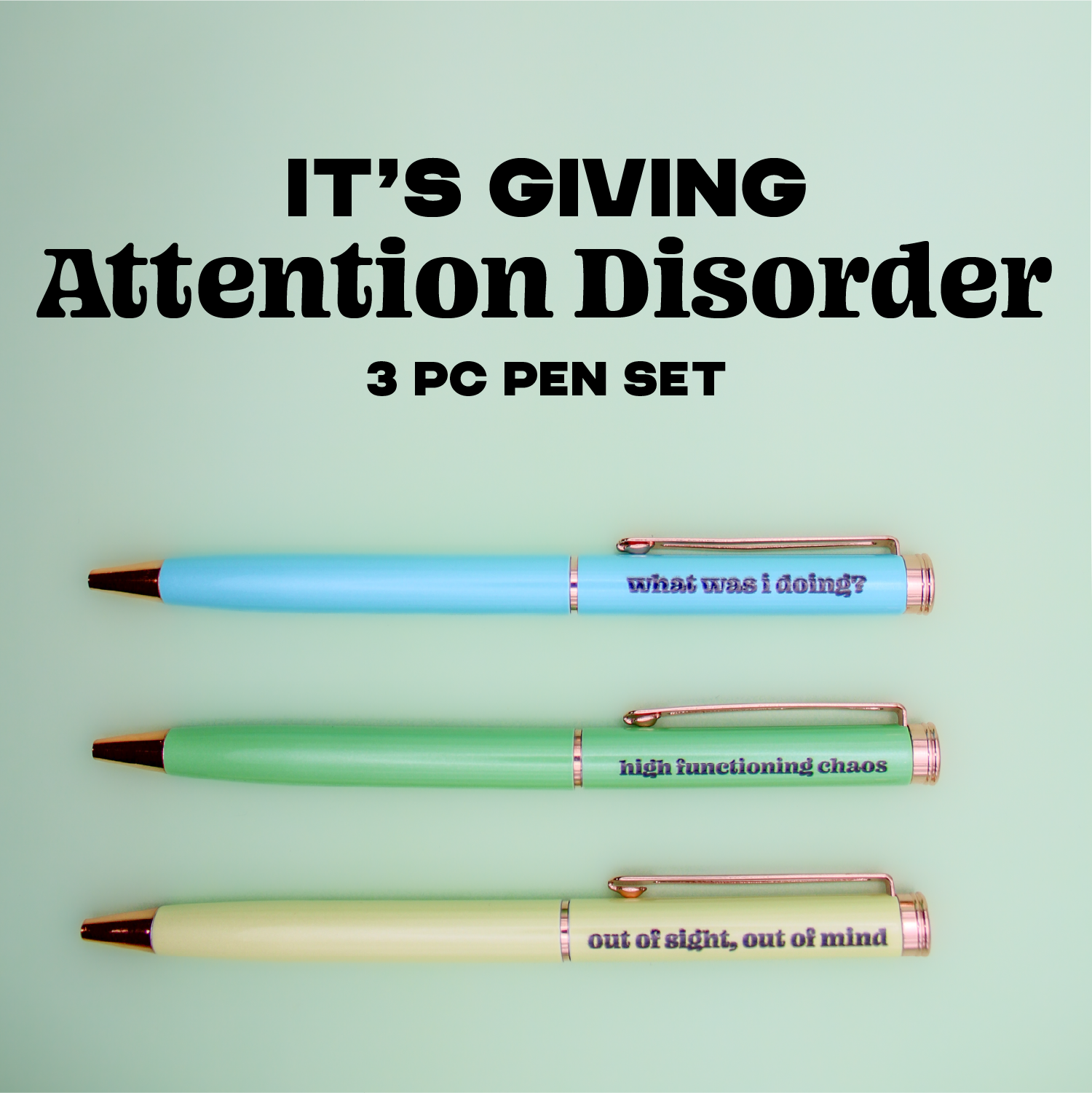 Attention Disorder / ADHD / ADD Pen Set – Jayda Belle Boutique