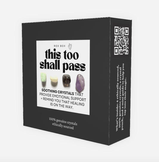 This too shall pass - crystal gift for comfort +healing - encouragement gift