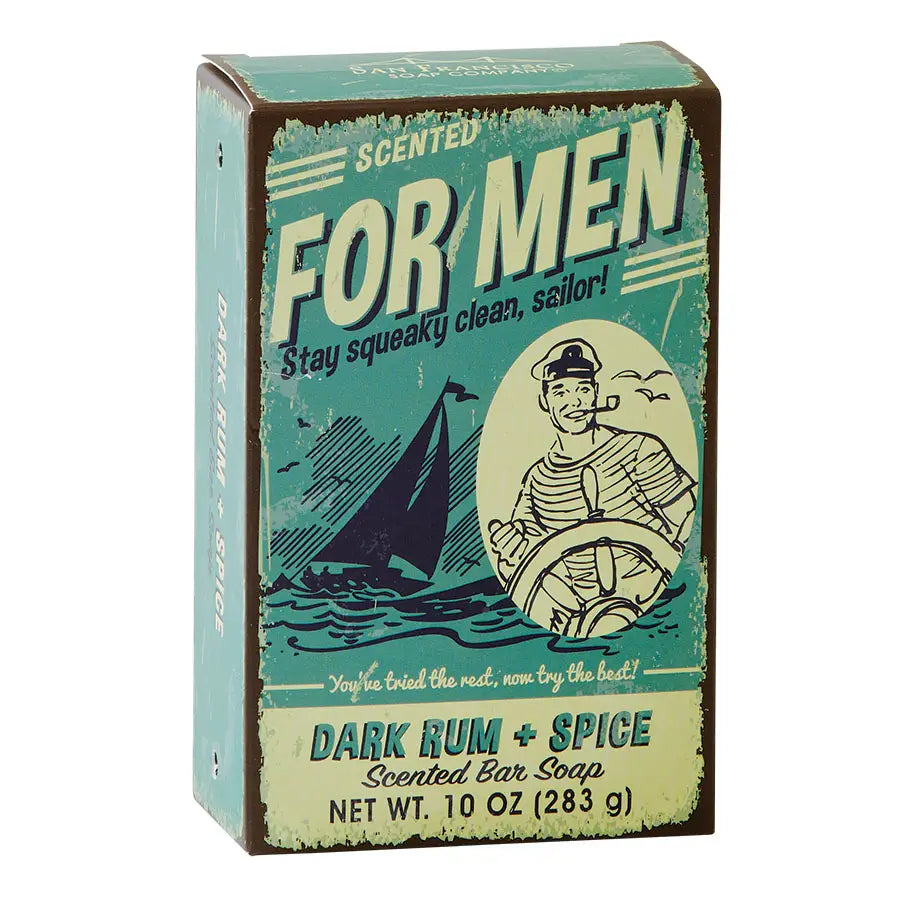 Scented For Men Bar Soap - Dark Rum + Spice