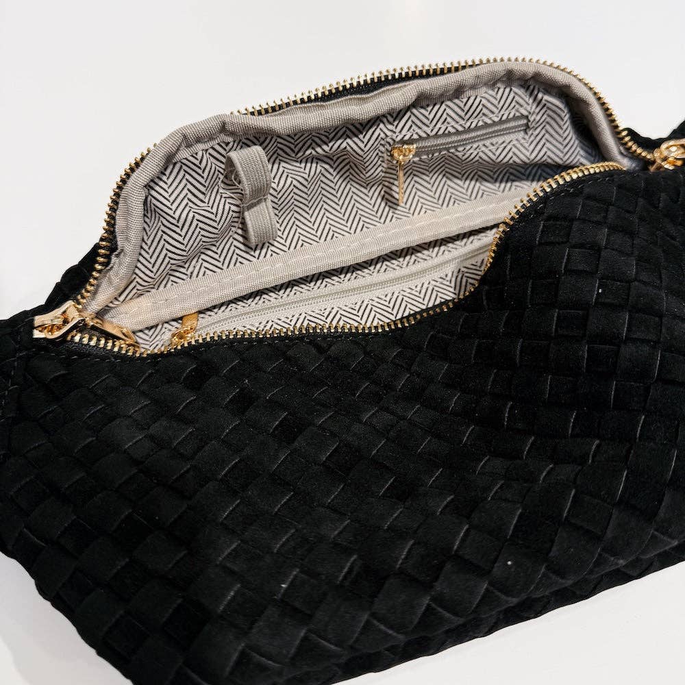 Susie Suede Bum Bag - Black