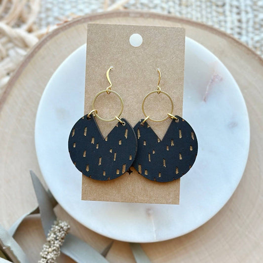 Oliver Coal Earrings