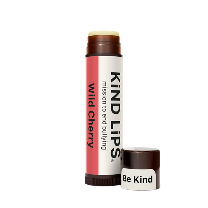Organic Lip Balm, Wild Cherry, Kind Lips, Single Hang Pack
