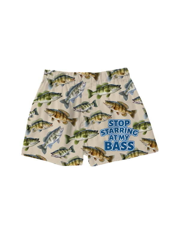 Stop Staring At My Bass Boxer Shorts - Large