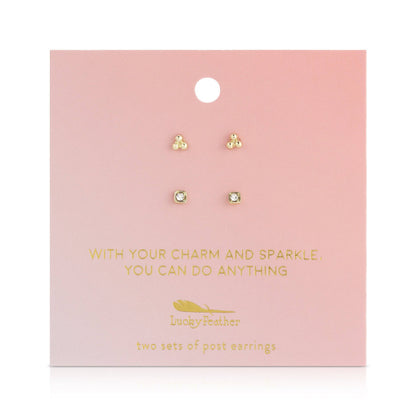 Earring Set - Trio + Sparkle - CHARM