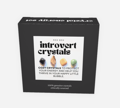 Introvert crystals - crystals for peace + protection - cheeky gift funny gift