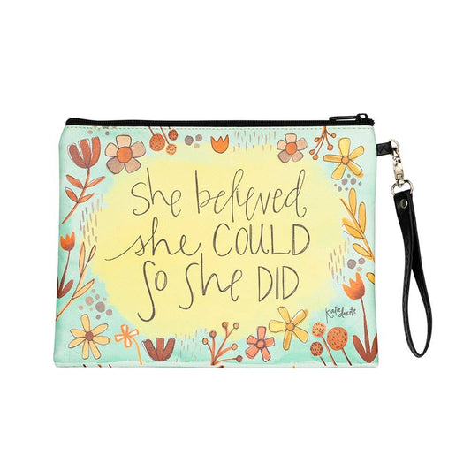 She Believed She Could Makeup Bag