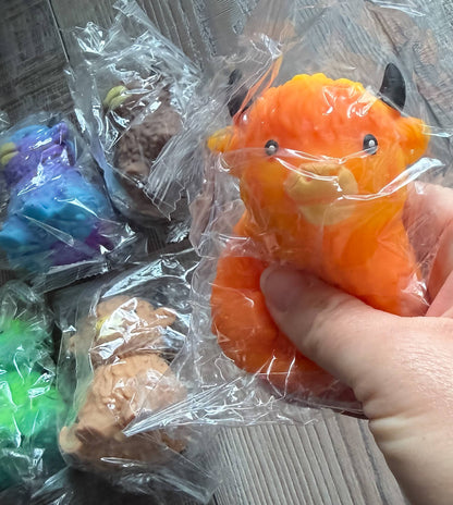 Squishy Squish Highland Cow Stress Toy