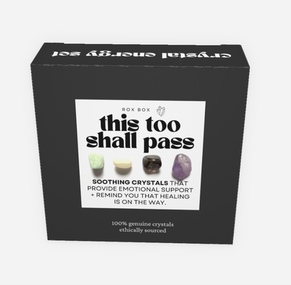 This too shall pass - crystal gift for comfort +healing - encouragement gift