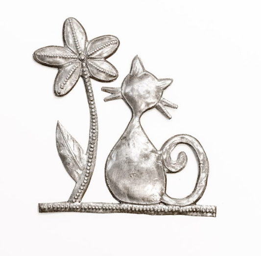 Cat & the Flower