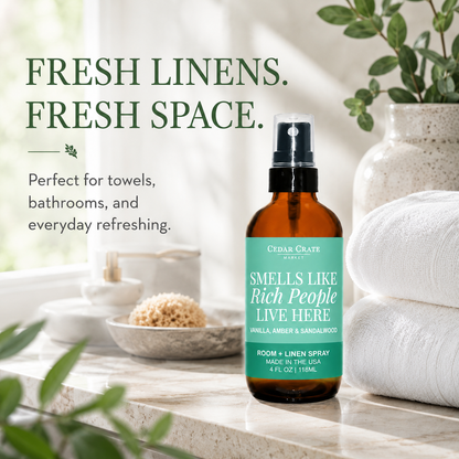 Funny Room Spray - Smells Like Rich People Live Here