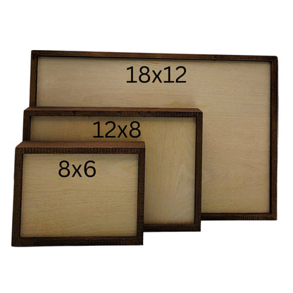 Rustic Decor Sign - Field Of Flowers