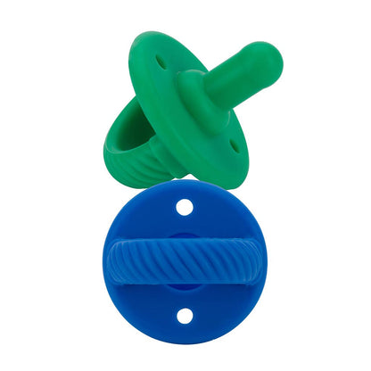 Sweetie Soother™ Pacifier Sets (2-pack): Hero Blue + Clover