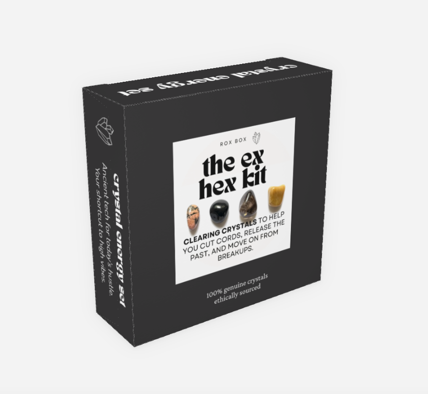 The ex hex kit - crystals for letting go - cheeky gift funny gift