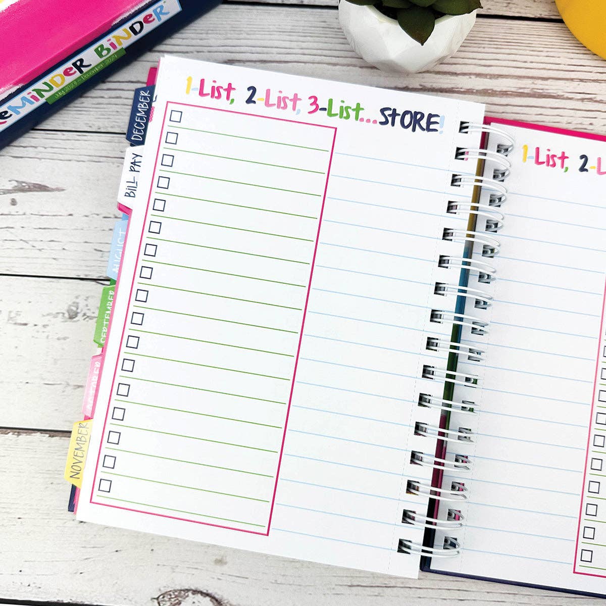 Reminder Binder® Planner [Jan 24-June 25] | - Petals