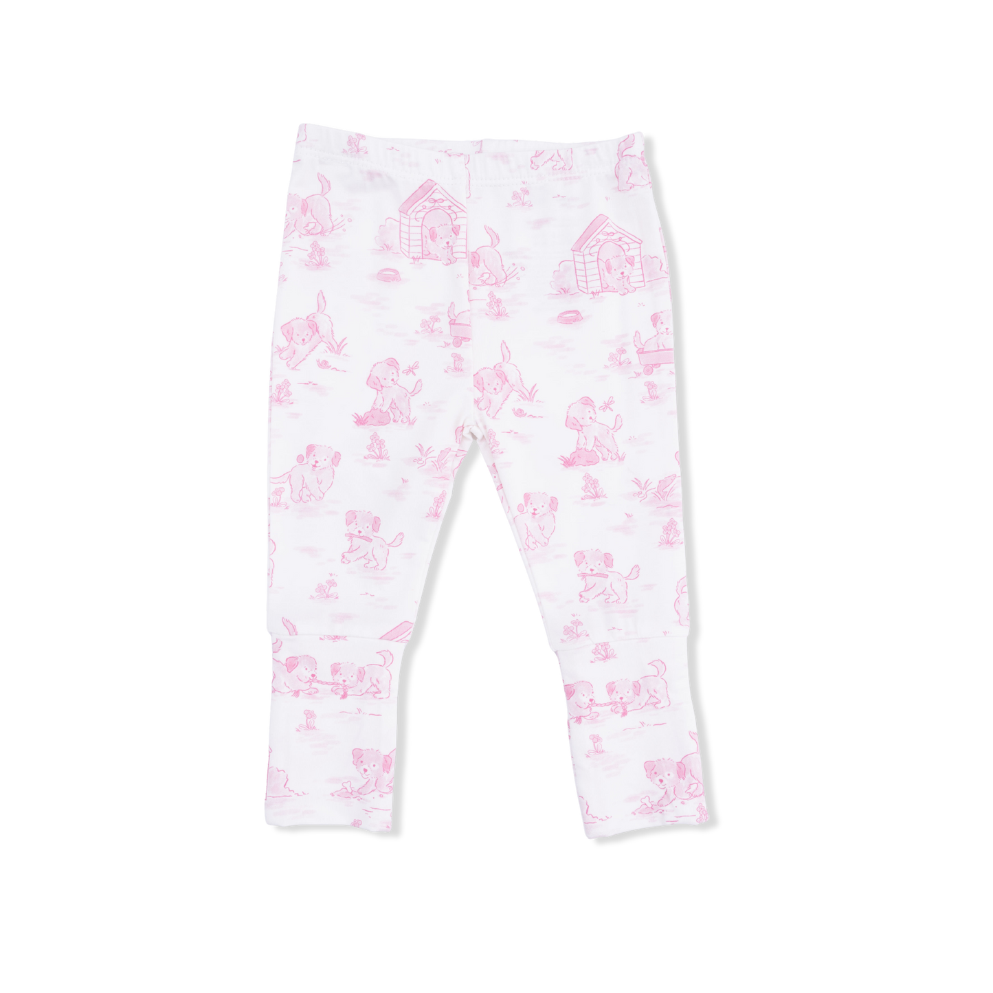 Puppy Toile Pink - Take Me Home Set with Convertible Pant