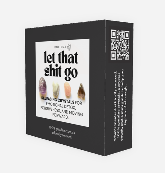 Let that shit go - crystal gift for emotional release | cheeky gift funny sarcastic gift