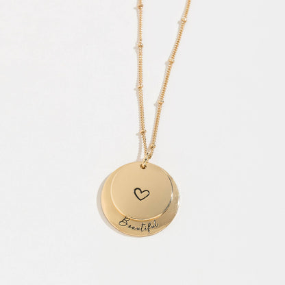 Beautiful Hidden Heart Pendant Necklace