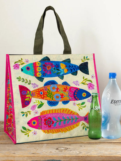 Natural Life Insulated Cooler Tote - Fish