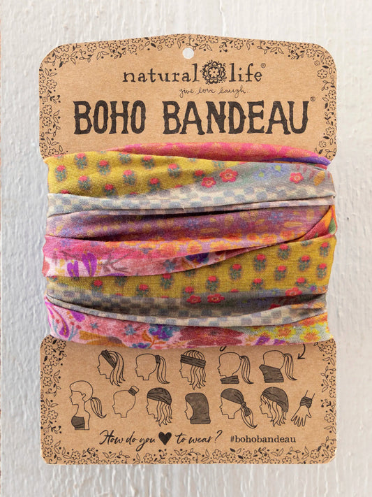 Natural Life Full Boho Bandeau Headband - Garden Waves
