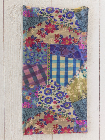 Natural Life Full Boho Bandeau Headband - Gingham Floral Patchwork
