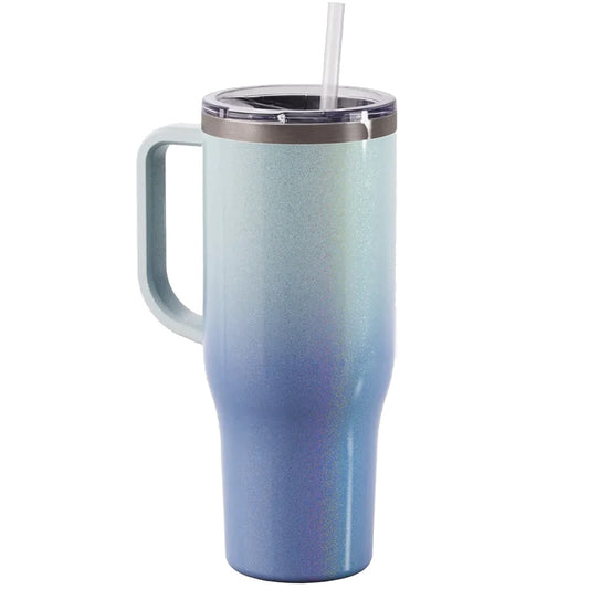 40oz Tumbler - Seaside Magic Glitter