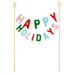Cake Topper - Happy Holidays