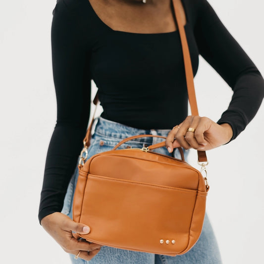 Harriet Handle Crossbody & Shoulder Bag - Brown