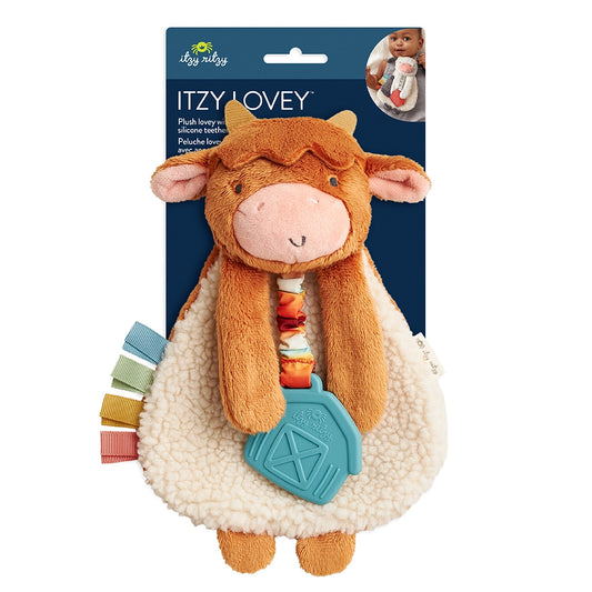 Highland Cow Plush & Teether Toy