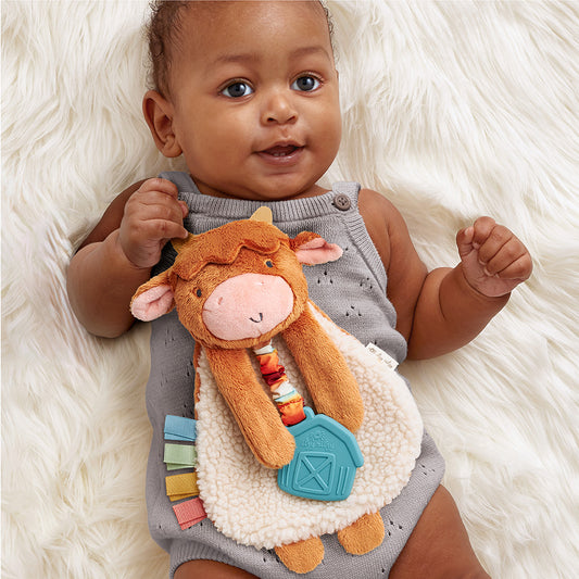 Highland Cow Plush & Teether Toy
