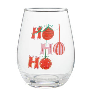 Wineglass & Popper Gift Set - Ho Ho Ho