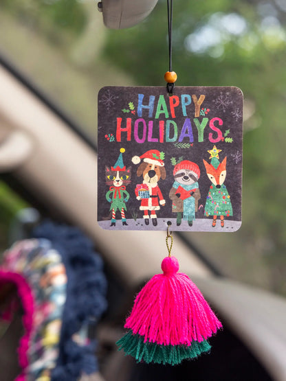 Car Air Freshener - Happy Holidays