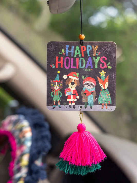 Car Air Freshener - Happy Holidays