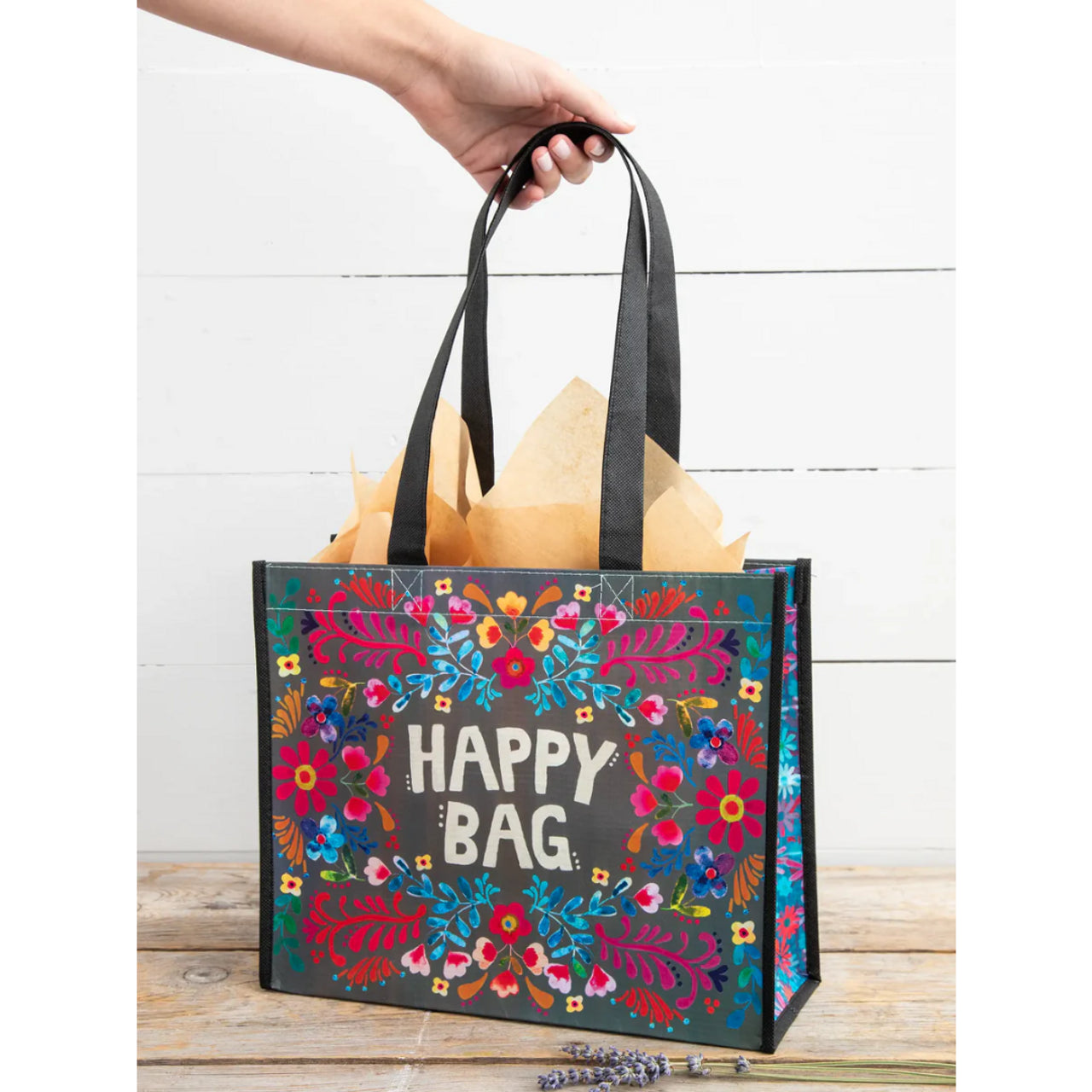 Natural Life Large happy Bag - Charcoal