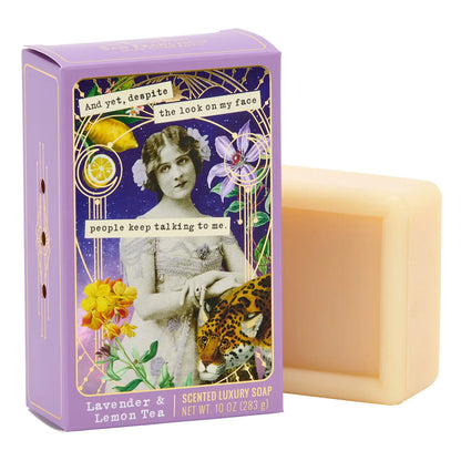 Snarky Vintage Collage Bar Soap - Lavender & Lemon Tea
