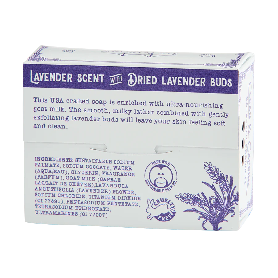 Clean & Caprine Goat Milk Bar Soap 5oz - Lavender