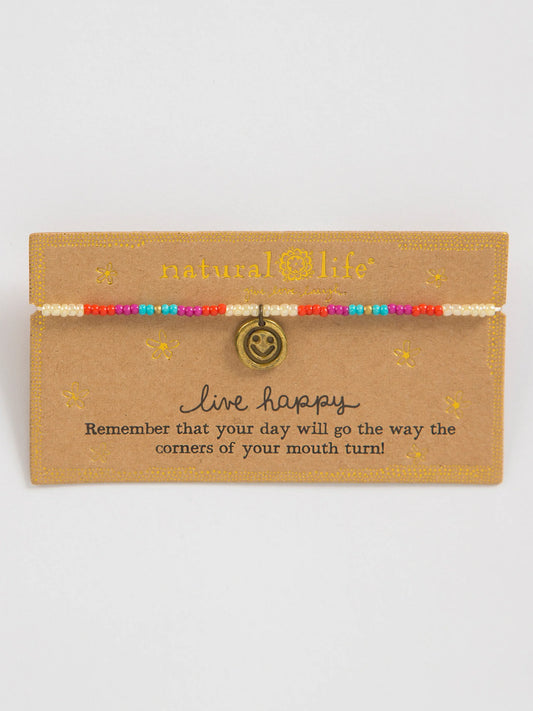 Natural Life Giving Bracelet - Live Happy
